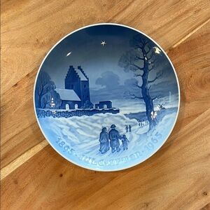 Vintage Bing & Grondahl 1895-1965 Jubilee Christmas Plate